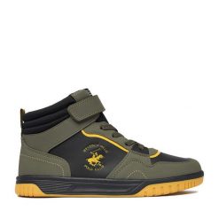 Sneakersy Beverly Hills Polo Club. Brązowe trampki i tenisówki chłopięce Beverly Hills Polo Club, bez wzorów, bez zapięcia. Za 179.99 zł.