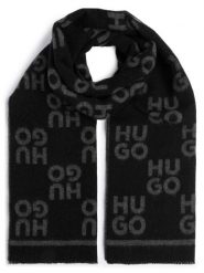 HUGO Szalik - Martyn Mężczyźni Wełna czarny, ONE SIZE. Czarne szaliki męskie Hugo, bez wzorów, z wełny. Za 329.95 zł.