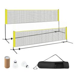 Siatka do gry w badmintona z 2 lotkami i torbą. Torby i plecaki dziecięce Costway. Za 135.00 zł.