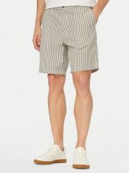 Tommy Hilfiger Szorty materiałowe Dover Seersucker MW0MW42359 Beżowy jasny Slim Fit. Brązowe szorty męskie Tommy Hilfiger, m, bez wzorów, z bawełny. Za 409.99 zł.