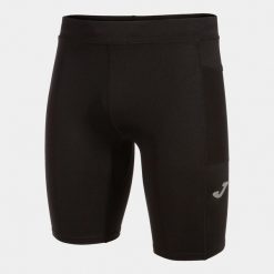 Spodenki do biegania Joma Elite X Short Tights. Czarne krótkie spodenki sportowe męskie Joma, bez wzorów, z poliamidu, do biegania. Za 83.99 zł.
