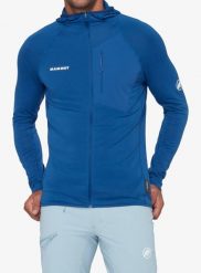 Bluza trekkingowa Mammut Aenergy Light ML Hooded Jacket. Niebieskie bluzy męskie Mammut, xl, bez wzorów, z materiału, bez kaptura. Za 648.99 zł.