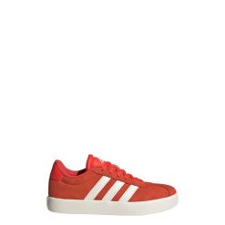 Buty VL Court 3.0. Białe obuwie sportowe damskie Adidas, bez wzorów, z zamszu, trekkingowe. Za 219.00 zł.