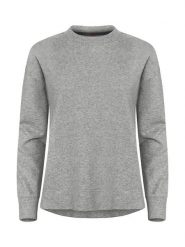 Clique Miami PRO Roundneck Women Bluza damska z French Terry. Szare bluzy damskie CLIQUE, m, bez wzorów, z bawełny, bez kaptura. Za 183.24 zł.