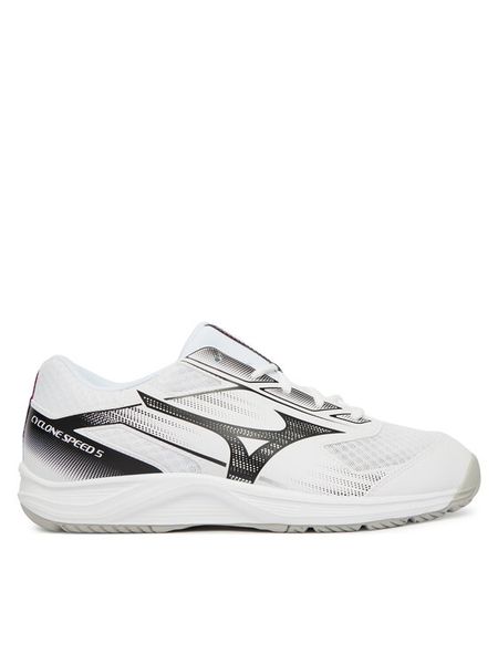 Mizuno Buty halowe Cyclone Speed 5 V1GA2580 59 Biały. Białe buty sportowe męskie Mizuno, z materiału, bez zapięcia. Za 219.99 zł.