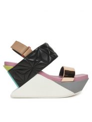 United Nude Sandały Delta Wedge Puffy 10902886188 Kolorowy. Sandały damskie United Nude, bez wzorów, ze skóry, bez obcasa, na koturnie, bez zapięcia. Za 799.99 zł.