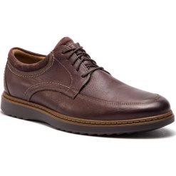 Półbuty CLARKS - Un Geo Leo 261367977 Dark Brown Leather. Półbuty na co dzień męskie marki Clarks. W wyprzedaży za 249.00 zł.