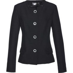 Żakiet bonprix czarny. Żakiety damskie marki bonprix. Za 69.99 zł.