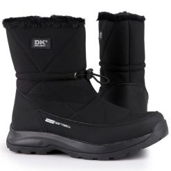 Buty damskie śniegowce DK AKRA. Czarne obuwie sportowe damskie DK. Za 159.00 zł.