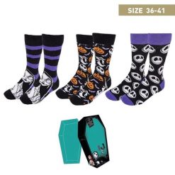 Skarpetki Cerda Disney Nightmare Before Christmas (x3). Brązowe skarpety damskie Cerda, bez wzorów, z bawełny. Za 150.50 zł.