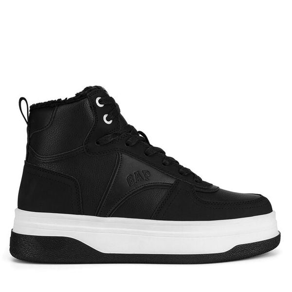 Trzewiki Gap. Czarne botki damskie GAP, bez obcasa, na płaskiej podeszwie, bez zapięcia. Za 167.99 zł.