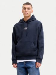 Jack & Jones Bluza Corp Graphic 12268422 Granatowy Regular Fit. Niebieskie bluzy męskie Jack & Jones, l, bez wzorów, z syntetyku, bez kaptura. Za 159.99 zł.