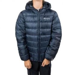 Kurtka uniwersalna chłopięca Champion Hooded Jacket. Kurtki i płaszcze dla chłopców Champion, bez wzorów, klasyczne, z kapturem. Za 137.19 zł.
