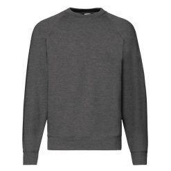 Męski Klasyczny Raglanowy Sweter. Zielone bluzy męskie Fruit of the Loom, m, bez wzorów, bez kaptura. Za 76.99 zł.