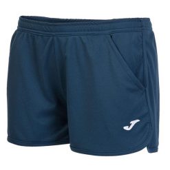 Spodenki do tenisa damskie Joma Hobby. Niebieskie szorty damskie Joma, s, bez wzorów, z materiału. Za 66.99 zł.