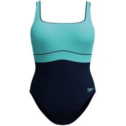 Damski kostium kąpielowy 1-częściowy Speedo Eco New Contour Eclipse. Niebieskie kostiumy jednoczęściowe damskie Speedo, s, bez wzorów, sportowe, do pływania. W wyprzedaży za 245.00 zł.
