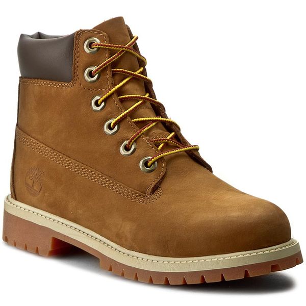 Trapery Timberland. Brązowe kozaki damskie Timberland. Za 549.99 zł.