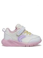 Geox Sneakersy B Sprintye Girl B454TD 01454 C0406 Biały. Białe buty sportowe dziewczęce Geox, bez wzorów, z materiału, bez zapięcia. Za 179.99 zł.