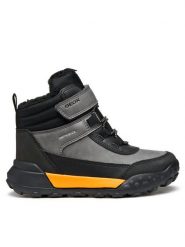 Geox Śniegowce J Trekkyup B Abx J46MBE 0MEMS C0036 M Szary. Szare buty zimowe chłopięce Geox, bez wzorów, ze skóry, bez zapięcia. Za 249.99 zł.