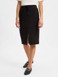 VG spódnica maxi Kobiety Bawełna czarny, 38. Czarne spódnice damskie VG, bez wzorów, z bawełny, maxi, ołówkowe. Za 139.95 zł.