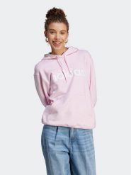 Adidas Bluza Essentials Linear Hoodie IL3343 Różowy Regular Fit. Czerwone bluzy damskie Adidas, xs, bez wzorów, z bawełny, bez kaptura. Za 159.99 zł.