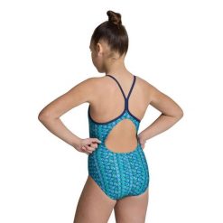 Dziewczęcy jednoczęściowy kostium kąpielowy Arena Starfish Lightdrop. Niebieskie stroje kąpielowe dla dziewczynek Arena, bez wzorów. Za 204.50 zł.