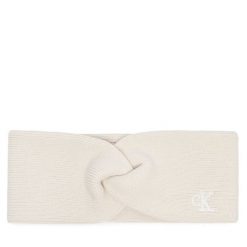 Opaska materiałowa Calvin Klein. Białe czapki i kapelusze damskie Calvin Klein, bez wzorów, z materiału. Za 129.99 zł.