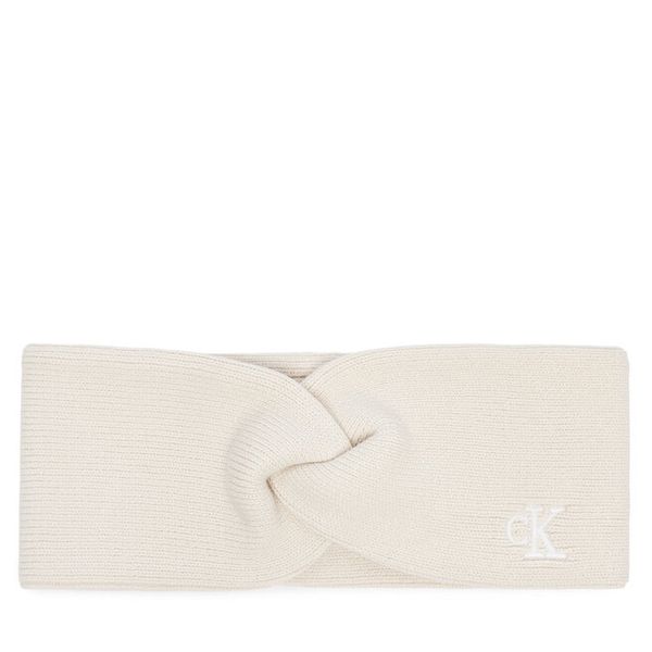 Opaska materiałowa Calvin Klein. Białe czapki i kapelusze damskie Calvin Klein, bez wzorów, z materiału. Za 129.99 zł.