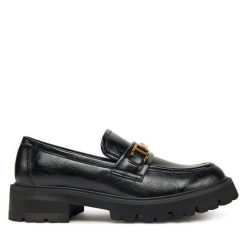 Loafersy TWINSET. Czarne mokasyny damskie Twinset. Za 669.99 zł.