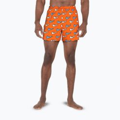 Szorty kąpielowe męskie Nike Multi Print 5" Volley. Brązowe kąpielówki męskie Nike, m, bez wzorów, do pływania. Za 189.99 zł.