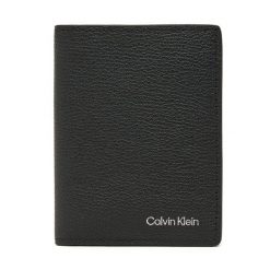 Portfel Calvin Klein. Czarne portfele męskie Calvin Klein, bez wzorów. Za 219.99 zł.