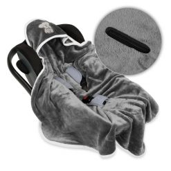 Kocyk z mikrofazy z kapturkiem KOALA 95x95. Kocyki dla dzieci Multitex, z materiału. Za 118.47 zł.