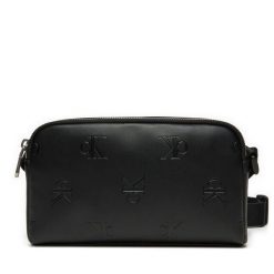 Torebka Calvin Klein Jeans. Czarne torebki do ręki damskie Calvin Klein Jeans, bez wzorów, z jeansu, bez dodatków. Za 189.99 zł.