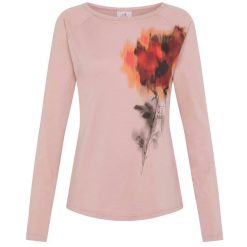 T-Shirt Deha Długi Rękaw Z Modalu Z Grafiką Damskie. Czerwone t-shirty damskie Deha, m, bez wzorów, z bawełny, bez kołnierzyka. Za 320.99 zł.
