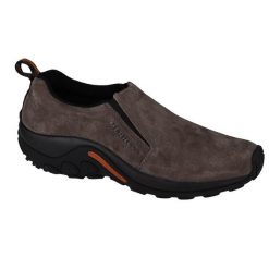 Buty trekkingowe męskie Merrell Jungle Moc. Brązowe trekkingi męskie Merrell, trekkingowe. Za 429.99 zł.
