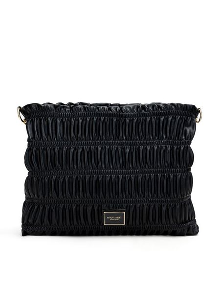 Monnari Torebka TORIMP0-24Z-BAG4060-K020D000 Czarny. Czarne listonoszki damskie Monnari, bez wzorów, ze skóry, bez dodatków. Za 129.99 zł.