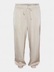 Vero Moda Curve Spodnie materiałowe Marys 10301979 Écru Loose Fit. Spodnie materiałowe damskie Vero Moda Curve, bez wzorów, z materiału. Za 239.99 zł.