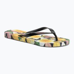 Japonki damskie Ipanema Arte. Żółte klapki damskie Ipanema, bez wzorów, z materiału, eleganckie, bez obcasa. Za 109.99 zł.