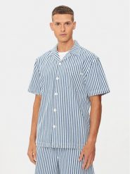Mustang Koszula Holiday 1015343 Niebieski Relaxed Fit. Niebieskie koszule męskie Mustang, m, bez wzorów, z bawełny, bez kołnierzyka, bez ramiączek. Za 239.99 zł.