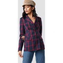 NA-KD Classic Dwurzędowa marynarka w szachownicę - Multicolor. Żakiety damskie marki NA-KD Classic. Za 242.95 zł.