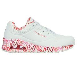 Adidasy Skechers Uno - Loving Love, Kobiety. Czerwone obuwie sportowe damskie Skechers, bez wzorów, z gumy, trekkingowe, Skechers Sport. Za 579.00 zł.