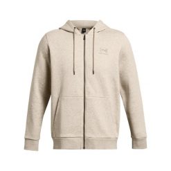 Bluza z kapturem z pełnym zamkiem błyskawicznym Under Armour Icon Fleece. Brązowe bluzy sportowe męskie Under Armour, bez wzorów, z bawełny, z kapturem, na fitness i siłownię. Za 348.50 zł.