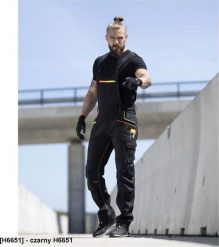 Ardon ARDON CREATRON - męskie spodnie ogrodniczki strecz bawełniana strefa kolan wzmacniana kieszenie nakolanniki ADNAdaptBelt - czarny H6651 52. Czarne spodnie materiałowe męskie Ardon, m, bez wzorów, z bawełny. Za 242.67 zł.