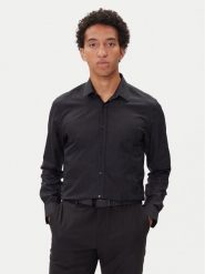 HUGO Koszula Elisha02 50544981 Czarny Slim Fit. Czarne koszule męskie Hugo, m, bez wzorów, z syntetyku, bez kołnierzyka, bez ramiączek. Za 419.99 zł.