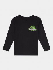 OVS Bluzka JURASSIC PARK 1894866 Czarny Regular Fit. Czarne t-shirty dla chłopców OVS, bez wzorów, z bawełny, bez ramiączek. Za 39.99 zł.