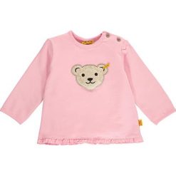 Bluza w kolorze jasnoróżowym. Bluzy dla dziewczynek marki Steiff. W wyprzedaży za 47.95 zł.