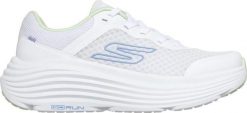 Skechers Buty damskie Skechers Max Cushining białe 129470 WMNT 38. Białe obuwie sportowe damskie Skechers, bez wzorów. Za 348.99 zł.