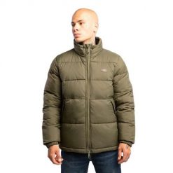 Kurtka zimowa męska Dickies Waldenburg. Zielone kurtki męskie Dickies, na zimę, m, bez wzorów, sportowe, bez kaptura. W wyprzedaży za 545.80 zł.