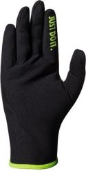 Nike Rękawiczki męskie Lightweight Rival Run Gloves 2.0 czarno-zielone r. M. Czarne rękawiczki męskie Nike, bez wzorów, sportowe. Za 119.52 zł.