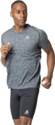 Koszulka męska Odlo T-shirt crew neck s/s ESSENTIAL SEAMLESS. Szare koszulki sportowe męskie Odlo, na lato, m, bez wzorów, z materiału, eleganckie, bez kołnierzyka. Za 219.99 zł.